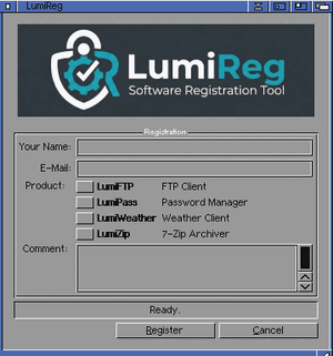 Das Hauptfenster von LumiReg 1.2