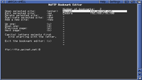 Lesezeichen-Editor ncftpbookmarks