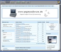 Die Projektseite im Browser