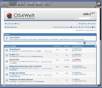 Die Projektseite im Browser