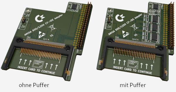Amiga 600/1200 CF-IDE Adapter